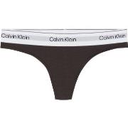 Calvin Klein Trosor Modern Cotton Naturals Thong Brun Large Dam