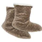 Damella Strumpor Jaquard Fleece Slippers Grön polyester Strl 35/37 Dam