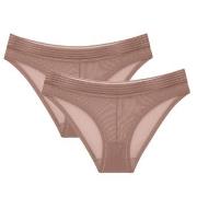 Triumph Trosor 2P Tempting Sheer Highleg Tai Beige polyester X-Small D...