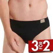 Sloggi Kalsonger 2P For Men GO Natural Brief Svart bomull Medium Herr