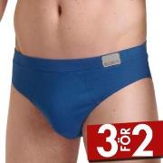 Sloggi Kalsonger 2P For Men GO Natural Brief Blå bomull Medium Herr