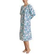 Calida Soft Cotton Nightshirt 33000 Vit/Blå bomull Small Dam