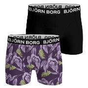 Bjorn Borg Bamboo Cotton Blend Boxer Kalsonger 2P Lila/Svart X-Large H...