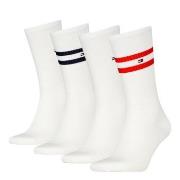 Tommy Hilfiger Strumpor 4P Men Sport Stripe Sock Vit Strl 39/42 Herr