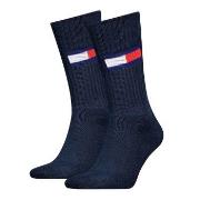 Tommy Men Uni TJ Flag Socks Strumpor 2P Marin Strl 39/42 Herr