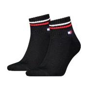 Tommy Men Uni TJ Iconic Quarter Socks Strumpor 2P Svart Strl 43/46