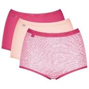 Sloggi Trosor 3P Basic Plus Maxi Colored Flerfärgad-2 bomull 52 Dam