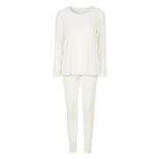 Damella Viscose Plain Pyjamas Set Elfenben viskos X-Large Dam