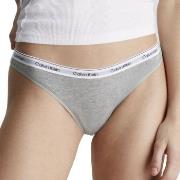 Calvin Klein Trosor Modern Logo Thong Grå bomull X-Large Dam