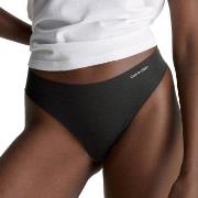 Calvin Klein Trosor Invisibles Cotton Thong Svart X-Large Dam