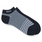 BOSS Strumpor 2P Bamboo Ankle Socks Mörkblå Strl 43/46 Herr