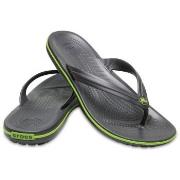 Crocs Crocband Flip Unisex Svart/Grön US M12 (EU 46-47)