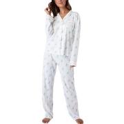 PJ Salvage Playful Prints Long Pyjamas Vit Mönstrad Large Dam