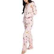 PJ Salvage Playful Prints Long Pyjamas Rosa Mönstrad Medium Dam