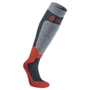 Seger Strumpor Byggmark Mid Compression Sock Röd/Grå Strl 46/48