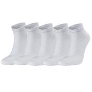 Seger Strumpor 5P Low Cotton Socks Vit Strl 43/46