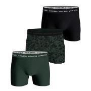 Björn Borg Kalsonger 3P Cotton Stretch Boxer 1565 Svart/Grön bomull XX...