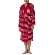 Schiesser Women Terry Bathrobe Röd/Vit Small Dam