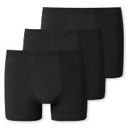 Schiesser Kalsonger 3P 95-5 Essential Shorts Svart bomull Small Herr