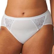 Sloggi Trosor 4P Chic Midi Lace Briefs Vit bomull 46 Dam