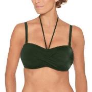 Wiki Basic Bandeau Bikini Top Mörkgrön B 75 Dam