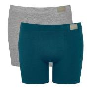 Sloggi Kalsonger 2P Men GO Natural Short Blå/Grå bomull XX-Large Herr