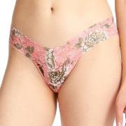 Hanky Panky Trosor 2P Marianne Low Rise Thong Rosa Mönstrad nylon One ...