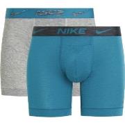 Nike Kalsonger 4P Dri-Fit ReLuxe Boxer Brief Grå/Blå X-Large Herr