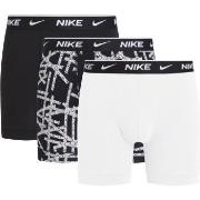 Nike Kalsonger 6P Everyday Cotton Stretch Boxer Brief Svart/Vit bomull...