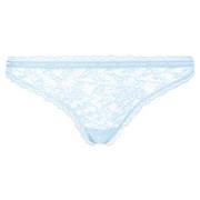 Calvin Klein Trosor 2P CK One Lace Thong Ljusblå nylon Small Dam