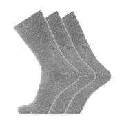 Dovre Strumpor 3P Cotton No-Elastic Socks Grå Strl 40/45 Herr