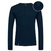 Dovre Organic Cotton Grand Dad Rib Shirt Marin ekologisk bomull X-Larg...