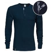 Dovre Organic Cotton Grand Dad Rib Shirt Marin ekologisk bomull XX-Lar...