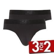 Jockey Kalsonger 2P Microfiber Air Brief Svart polyamid X-Large Herr