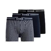 BOSS Kalsonger 3P Bold Design BoxerBr Svart/Blå bomull Medium Herr