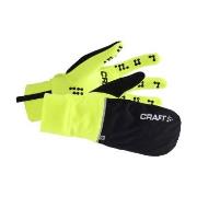 Craft Hybrid Weather Glove Svart/Gul polyester XS (7)