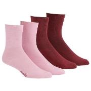 Damella Strumpor 2P Seamless Socks Rosa/Röd Strl 39/42 Dam