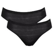 Sloggi Trosor 4P ZERO Motion Ultra High Leg Brief Svart polyester X-La...