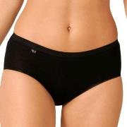 Sloggi Trosor 2P Basic Plus Midi Briefs Svart bomull 42 Dam