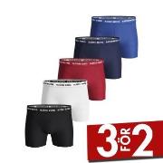 Björn Borg Kalsonger 5P Essential Shorts Solids Röd/Blå bomull Medium ...