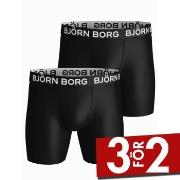 Björn Borg Kalsonger 2P Performance Boxer 1572 Svart polyester XX-Larg...