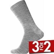 Egtved Strumpor Twin No Elastic Sock Ljusgrå Strl 45/48