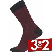 Egtved Strumpor Twin Wool Cotton Sock Röd Strl 45/48