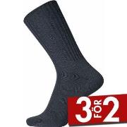 Egtved Strumpor Wool Ribbed Sock Marin Strl 45/48