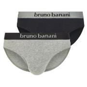 Bruno Banani Kalsonger 2P Flowing Sportslip Svart/Grå bomull Small Her...