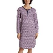 Calida Lovely Nights Nightdress Marin/Röd  bomull Medium Dam