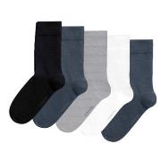 Björn Borg Strumpor 5P Essential Ankle Sock Blå/Grå Strl 41/45 Herr