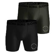 Björn Borg Kalsonger 2P Performance Boxer 1727 Svart polyester Large H...