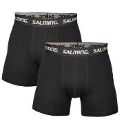 Salming Kalsonger 2P Cotton Boxer Svart bomull XX-Large Herr