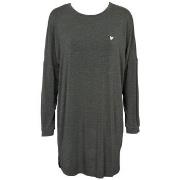 Missya Softness Long Sleeve Nightdress Mörkgrå modal Large Dam